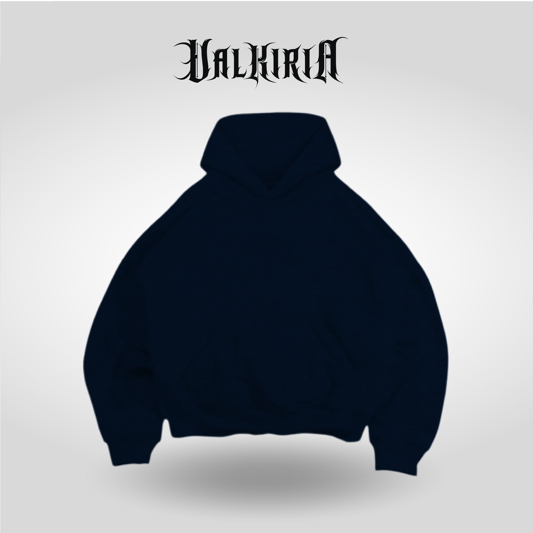 HODDIE BOXYFIT BASIC AZUL MARINO