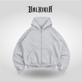 HODDIE BOXYFIT ZIPPER GRIS